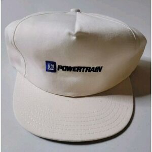 Vintage GM General Motors Trucker Hat Powertrain Manufacturing Snapback Cap USA